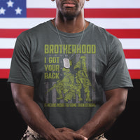 American Veteran T Shirt Brotherhood Means More To Some Than Others - Wonder Print Shop