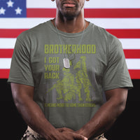 American Veteran T Shirt Brotherhood Means More To Some Than Others - Wonder Print Shop