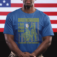 American Veteran T Shirt Brotherhood Means More To Some Than Others - Wonder Print Shop