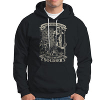 US Soldier Hoodie I Win Where I Fight US Soldier Patriotic Bald Eagle - Wonder Print Shop