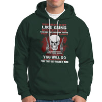 Armed Skull Hoodie You May Not Like Guns But You Call Someone With A Gun And Pray - Wonder Print Shop