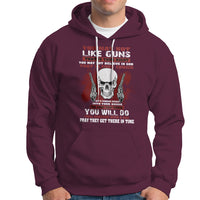 Armed Skull Hoodie You May Not Like Guns But You Call Someone With A Gun And Pray - Wonder Print Shop