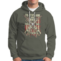 American Patriotic Hoodie I'm 1776% Sure No One Will Be Taking My Guns US Flag Rifles - Wonder Print Shop