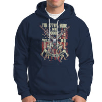 American Patriotic Hoodie I'm 1776% Sure No One Will Be Taking My Guns US Flag Rifles - Wonder Print Shop