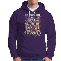 American Patriotic Hoodie I'm 1776% Sure No One Will Be Taking My Guns US Flag Rifles - Wonder Print Shop