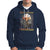 American Patriotic Hoodie One Nation Under God Christian Cross Bald Eagle - Wonder Print Shop