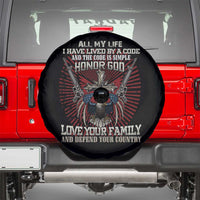 Veteran Spare Tire Cover Honor God Love Your Family And Defend Your Country Christian American Bald Eagle