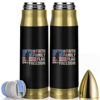American Patriotic Bullet Tumbler Faith Family Flag Freedom US Flag Patriot