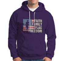 American Patriotic Hoodie Faith Family Flag Freedom US Flag Patriot - Wonder Print Shop