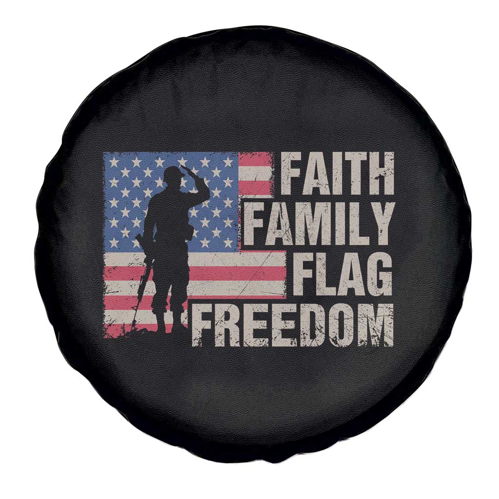American Patriotic Spare Tire Cover Faith Family Flag Freedom US Flag Patriot