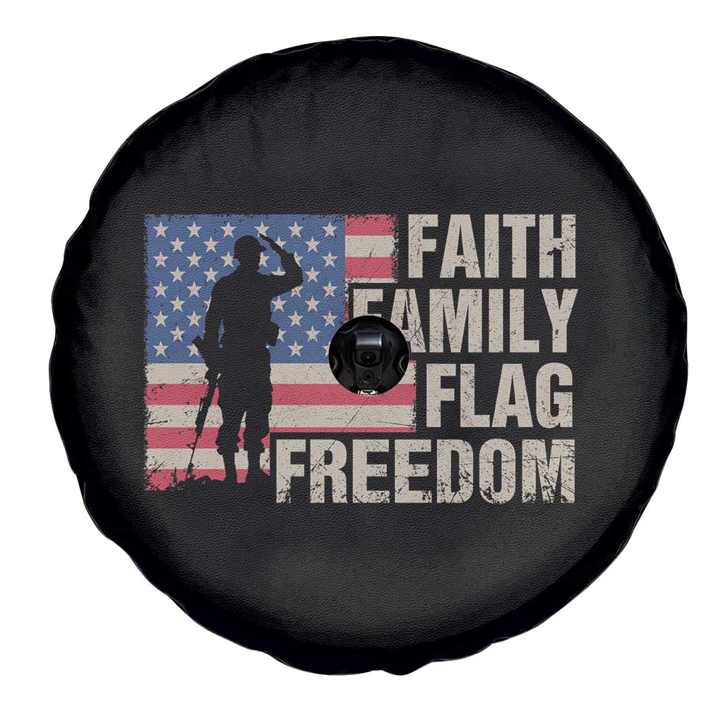 American Patriotic Spare Tire Cover Faith Family Flag Freedom US Flag Patriot