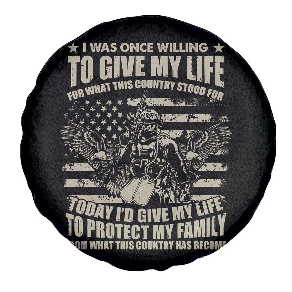American Patriotic Spare Tire Cover Today I’d Give My Life To Protect My Family From What This Country Has Become