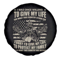 American Patriotic Spare Tire Cover Today I’d Give My Life To Protect My Family From What This Country Has Become