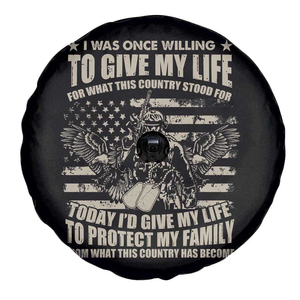 American Patriotic Spare Tire Cover Today I’d Give My Life To Protect My Family From What This Country Has Become