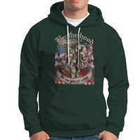 American Patriotic Hoodie Brotherhood No One Gets Left Behind US Flag Soldiers - Wonder Print Shop