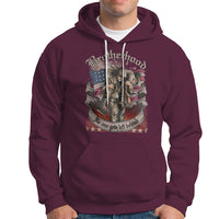 American Patriotic Hoodie Brotherhood No One Gets Left Behind US Flag Soldiers - Wonder Print Shop
