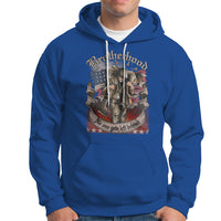 American Patriotic Hoodie Brotherhood No One Gets Left Behind US Flag Soldiers - Wonder Print Shop