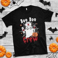 Halloween Nurse T Shirt Boo Boo Crew Nurse Ghost Halloween Costume Boo Sheet - Wonder Print Shop
