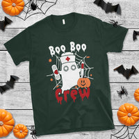 Halloween Nurse T Shirt Boo Boo Crew Nurse Ghost Halloween Costume Boo Sheet - Wonder Print Shop