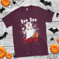 Halloween Nurse T Shirt Boo Boo Crew Nurse Ghost Halloween Costume Boo Sheet - Wonder Print Shop