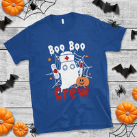 Halloween Nurse T Shirt Boo Boo Crew Nurse Ghost Halloween Costume Boo Sheet - Wonder Print Shop