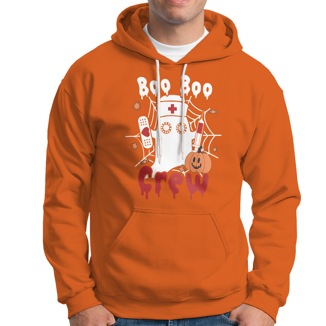 Halloween Nurse Hoodie Boo Boo Crew Nurse Ghost Halloween Costume Boo Sheet - Wonder Print Shop