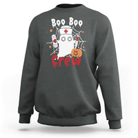 Halloween Nurse Sweatshirt Boo Boo Crew Nurse Ghost Halloween Costume Boo Sheet - Wonder Print Shop