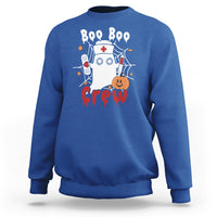 Halloween Nurse Sweatshirt Boo Boo Crew Nurse Ghost Halloween Costume Boo Sheet - Wonder Print Shop