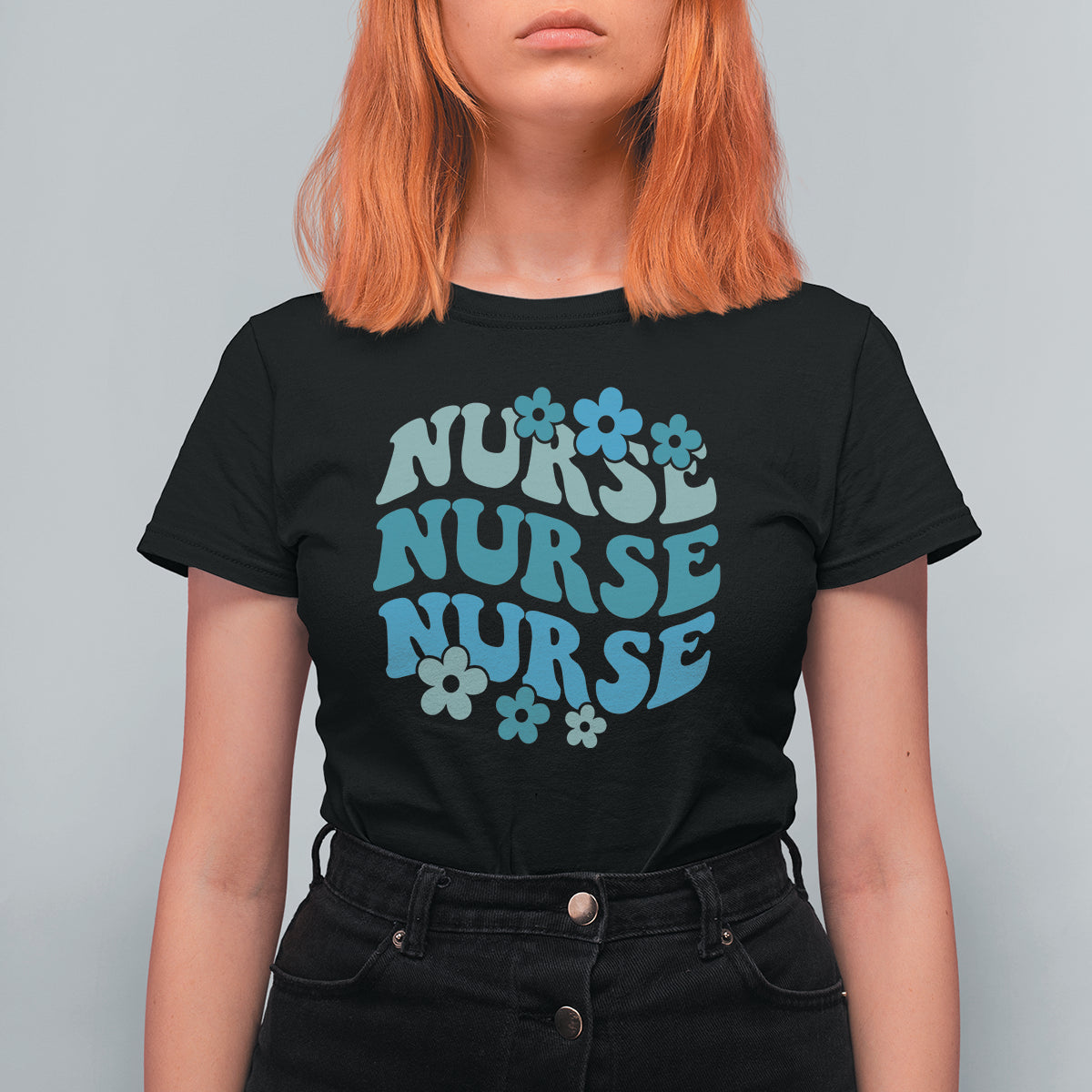 Groovy Nurse T Shirt For Women Nursing School RN Nurse Life Appreciation - Wonder Print Shop