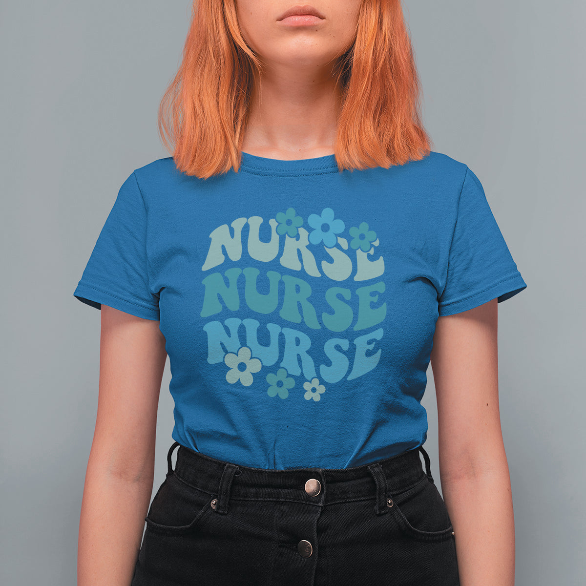 Groovy Nurse T Shirt For Women Nursing School RN Nurse Life Appreciation - Wonder Print Shop