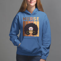 Black Nurse Hoodie Nurse Black Woman Magic Afro Melanin Queen Black History - Wonder Print Shop