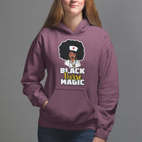 Black Nurse Hoodie Nurse Black Woman Magic Afro Melanin Queen Black History - Wonder Print Shop