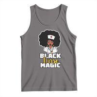 Black Nurse Magic Tank Top Afro Melanin RN Nursing Woman