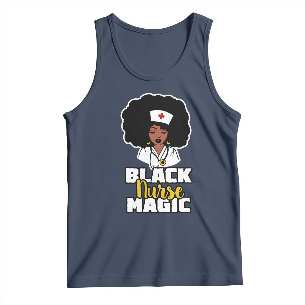 Black Nurse Magic Tank Top Afro Melanin RN Nursing Woman