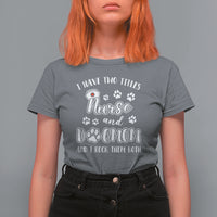 Nurse Dogmom T Shirt For Women I Have Two Titles Nurse And Dog Mom Dogmother Nurse Life - Wonder Print Shop