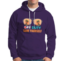 Funny Nurse Hoodie Funny Nurse Off Duty Save Yourself Vacation Mode On Nurse - Wonder Print Shop