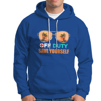 Funny Nurse Hoodie Funny Nurse Off Duty Save Yourself Vacation Mode On Nurse - Wonder Print Shop