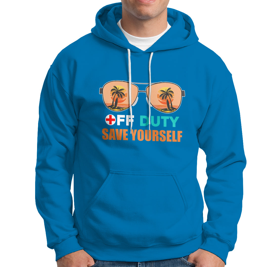 Funny Nurse Hoodie Funny Nurse Off Duty Save Yourself Vacation Mode On Nurse - Wonder Print Shop