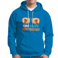 Funny Nurse Hoodie Funny Nurse Off Duty Save Yourself Vacation Mode On Nurse - Wonder Print Shop