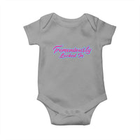 Tremendously Locked In Baby Onesie Retro Motivational Quote - Wonder Print Shop