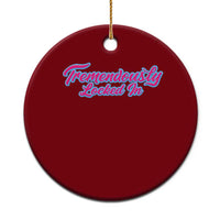 Tremendously Locked In Ceramic Ornament Retro Motivational Quote - Wonder Print Shop