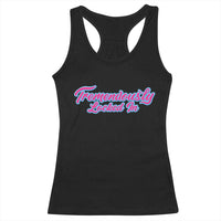 Tremendously Locked In Racerback Tank Top Retro Motivational Quote - Wonder Print Shop