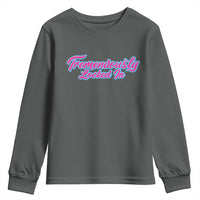 Tremendously Locked In Youth Sweatshirt Retro Motivational Quote - Wonder Print Shop