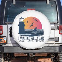 Funny Shark Lover Week Spare Tire Cover I Waited All Year For This Week - Wonder Print Shop
