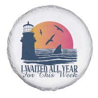 Funny Shark Lover Week Spare Tire Cover I Waited All Year For This Week - Wonder Print Shop