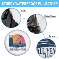 Funny Shark Lover Week Spare Tire Cover I Waited All Year For This Week - Wonder Print Shop