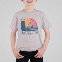 Funny Shark Lover Week T Shirt For Kid I Waited All Year For This Week - Wonder Print Shop