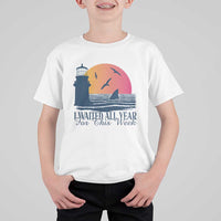 Funny Shark Lover Week T Shirt For Kid I Waited All Year For This Week - Wonder Print Shop