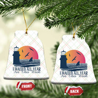 Funny Shark Lover Week Ceramic Ornament I Waited All Year For This Week - Wonder Print Shop