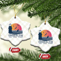 Funny Shark Lover Week Ceramic Ornament I Waited All Year For This Week - Wonder Print Shop